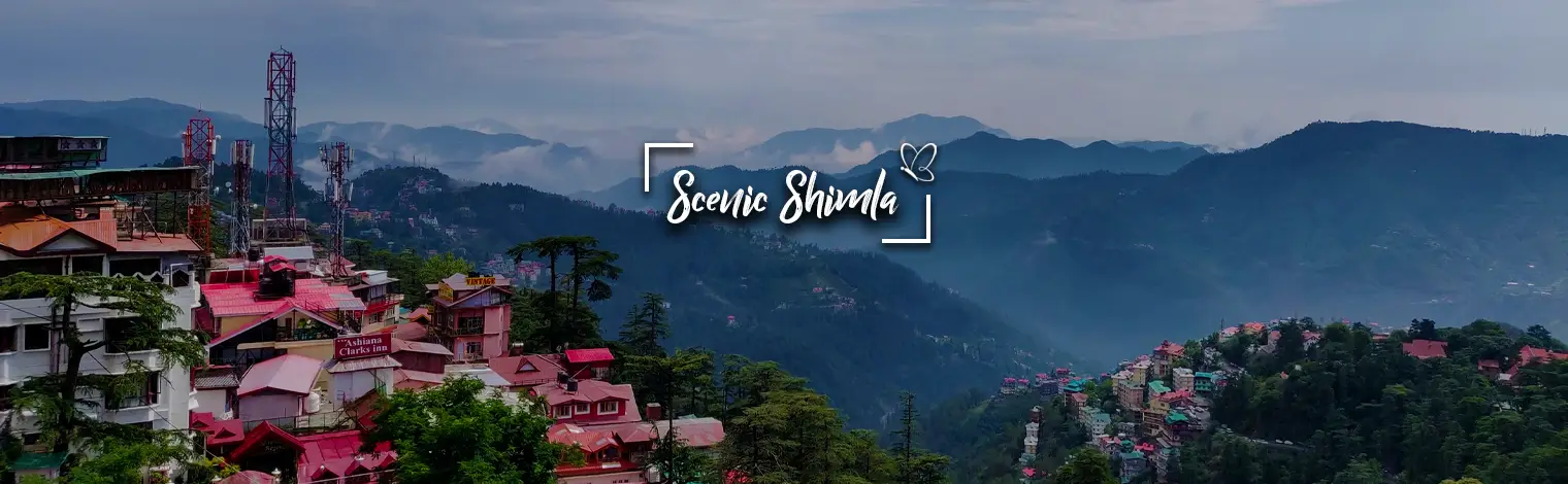Shimla Hill Station with Mountain Views and Colonial Architecture
