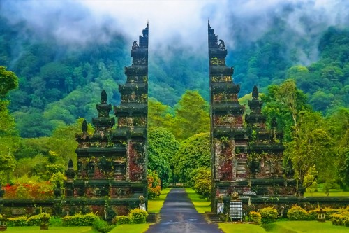 bali serenity: temples & shores